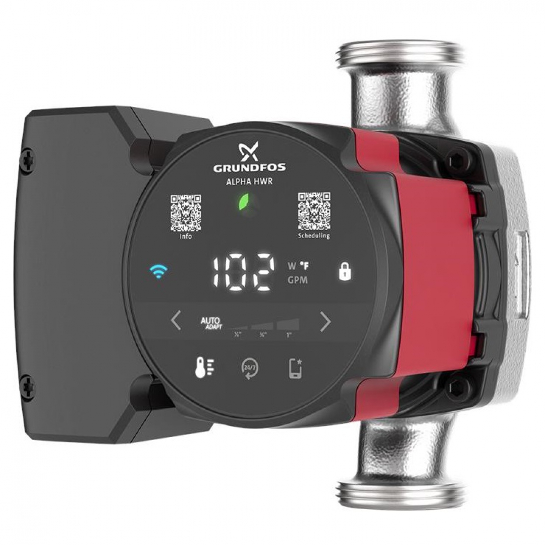 GRUNDFOS GRUNDFOS ALPHA HWR Hot Water recirculation Pumps With Digital Timer GRUNDFOS GRUNDFOS ALPHA HWR Hot Water recirculation Pumps With Digital Timer